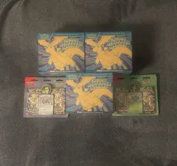 3x Pokemon Ascended Hero ETB + 2x TCG Ascended Hero Triple Blister Packs SEALED - Image 1