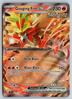Gouging Fire ex 038/162 Double Rare Temporal Forces Pokemon Near Mint - Image 1