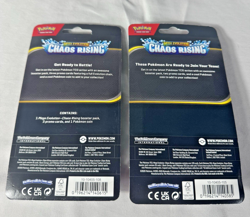 Pokemon TCG Chaos Rising 2 Pack Blister Lot Zacian Flygon Metal Coin Sealed - Image 2