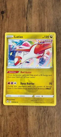 Latios - Pokemon TCG - LP - Rare - Fusion Strike - Free UK P&P - Image 1