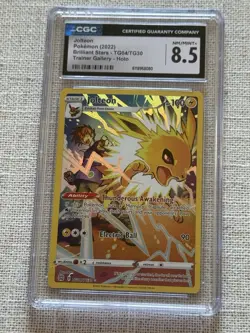 Pokemon Jolteon Brilliant Stars TG04/TG30 CGC 8.5 Trainer Gallery Holo - Image 1