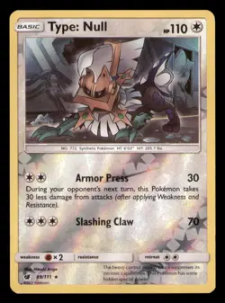 Type: Null 89/111 Holo Rare Crimson Invasion Pokemon TCG Reverse Holo NM - Image 1