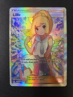 Pokemon Lillie Trainer 151/156 SM151 Ultra Prism Full Art Holo Ultra Rare - Image 1