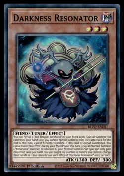 DARKNESS RESONATOR - BLZD-EN001 Super Rare Blazing Dominion Yu-Gi-Oh NM - Image 1