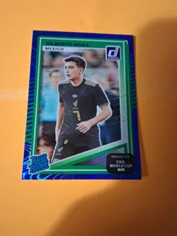2025-26 Donruss Road To The World Cup Gilberto Mora /399 Blue Swirl Rated Rookie - Image 1