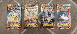 Pokemon Tcg Surging Sparks Booster Pack X4 Factory Sealed See Description - Image 1