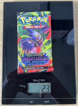 🎊VERY HEAVY! Phantasmal Flames Pokemon Booster Pack 23g! SIRU!🔥Sealed✅ - Image 1