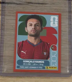 Goncalo Ramos Panini FIFA World Cup 2026 Red Crumple Parallels POR 18 - Image 1