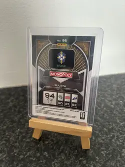 Panini 2026 Prizm Monopoly FIFA World Cup Marta #96 Brazil Blue Wave - Image 2