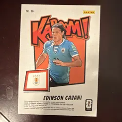 Donruss 2025-26 Road FIFA World Cup 26 Kaboom! #16 Edinson Cavani Uruguay jumbo - Image 2