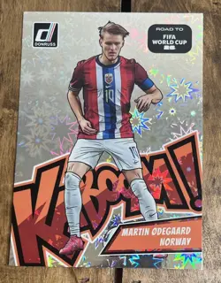 Martin Odegaard Kaboom #7 Norway Jumbo Donruss Road To FIFA World Cup 2025-26 - Image 1