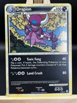 Drapion Holo Rare, 4/102, Triumphant, English, Pokemon, Moderately Played - Image 2
