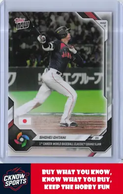 2026 Topps Now World Baseball Classic #WB4 Shohei Ohtani Japan - Image 1