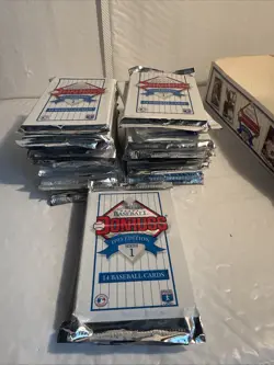 1993 Donruss Series 1 Baseball 14 cards per pack FACTORY SEALED 13 Pack Lot - Image 3