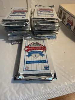 1993 Donruss Series 1 Baseball 14 cards per pack FACTORY SEALED 13 Pack Lot - Image 4