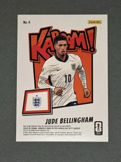 Panini Donruss Road to FIFA World Cup Oversized Kaboom! #4 Jude Bellingham - Image 2