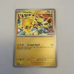 Pokemon TCG Card Pikachu Promo 2025 World Championships SVP En 225 Stamp NM UK - Image 1