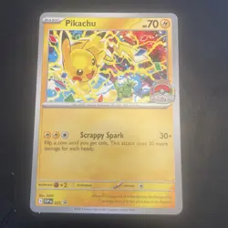 Pokemon TCG Card Pikachu Promo 2025 World Championships SVP En 225 Stamp NM UK - Image 3