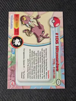 Pokemon TV Animation Edition Series 2 #106 Himonlee *foil/blue label* - Image 2