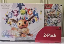 Pokemon TCG Prismatic Evolutions Costco 2-Pack (ETB + Booster Bundle) - Image 1