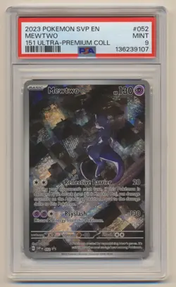 PSA 9 Pokemon Black Star Promo Mewtwo SVP EN #052 MINT Condition!! - Image 1