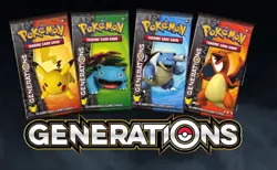 2016 Pokemon Generations Booster Pack - A WHOLE ART SET of 4 - Factory Sealed - Image 1