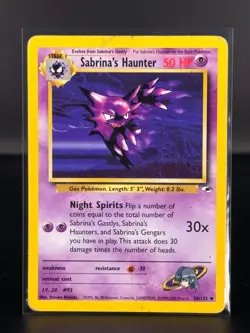 Sabrina's Haunter - 58/132 (Gym Heroes) - Pokemon Card - HP/MP - 16 - - Image 1