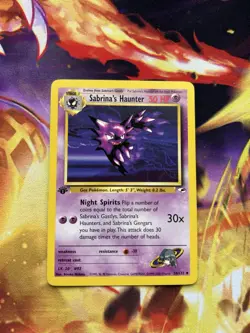Pokemon Sabrina's Haunter 1st Edition Gym Heroes 58/132 WOTC Vintage Near Mint - Image 1