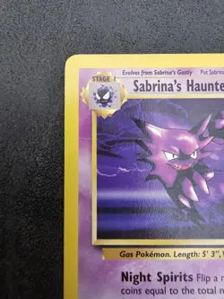 👻 Pokemon TCG Sabrina's Haunter 58/132 Gym Heroes Vintage WOTC NM 👻 - Image 3