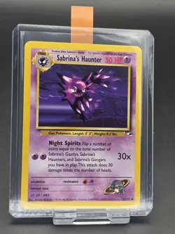 Sabrina's Haunter 58/132 - Gym Heroes - Pokemon TCG WOTC - LP - Image 3