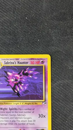 Pokemon TCG Sabrina's Haunter Uncommon Card 58/132 Gym Heroes Series 2000 - Image 2