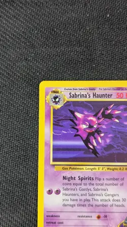 Pokemon TCG Sabrina's Haunter Uncommon Card 58/132 Gym Heroes Series 2000 - Image 5