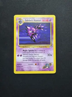 Pokemon TCG Sabrina's Haunter Gym Heroes 58/132 Vintage WOTC - Image 1