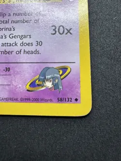 Pokemon TCG Sabrina's Haunter Gym Heroes 58/132 Vintage WOTC - Image 5