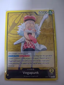 One Piece TCG Yellow Vegapunk Deck, OP07-097, Sleeves Included - Image 1