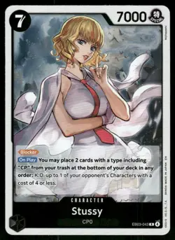 Stussy EB03-043 Rare Extra Booster: One Piece Heroines Edition One Piece Foil NM - Image 1
