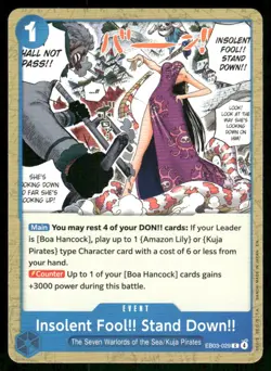 Insolent Fool!! Stand Down EB03-029 Extra Booster: One Piece Heroines Edition NM - Image 1