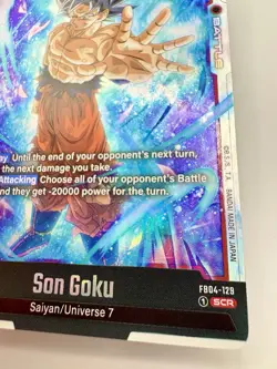 Dragon Ball Super Card Game Fusion World Son Goku Fb04-129 Secret Rare TCG NM - Image 4