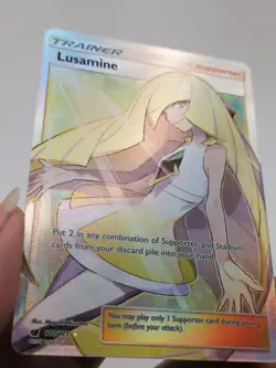 Lusamine (Full Art) 110/111 Sm-Crimson Invasion Holo Trainer Supporter Card - Image 3