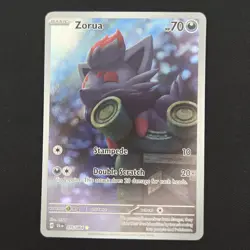 Pokemon TCG Card Zorua 075/064 Shrouded Fable Illustration Rare Holo - NM - Image 1