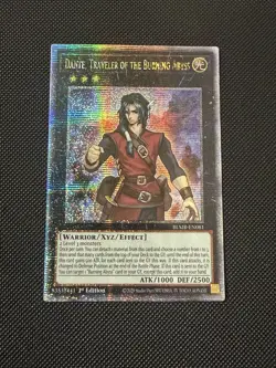 Yugioh Card - Dante Traveler Of The Burning Abyss BLMR-EN081 Quarter Century QCR - Image 1