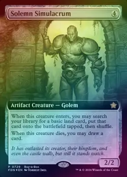 Solemn Simulacrum - Extended Art (Foil) (FDN) Foundations - NM - Image 1