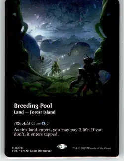 MTG - Breeding Pool (Borderless) R Edge of Eternities 278 NM - Image 1