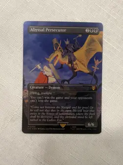 MTG Abyssal Persecutor - Foil - Borderless - Commander: The Lord of the Rings - Image 1