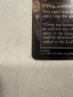 MTG Abyssal Persecutor - Foil - Borderless - Commander: The Lord of the Rings - Image 4