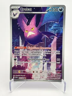 Pokemon TCG Mega Evolutions Chaos Rising Crobat 093/086 IR NM - Image 1