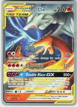 Reshiram & Charizard GX 20/214 Ultra Rare World Championship Decks Pokemon HP - Image 2