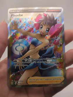 Pokemon TCG Phoebe Sword & Shield Battle Styles 161/163 Holo Full Art - Image 1