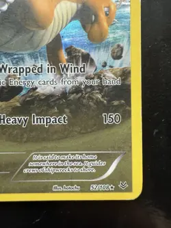 Pokemon Dragonite (52 Delta) 52/108 Roaring Skies Reverse Holo (Damaged) - Image 5