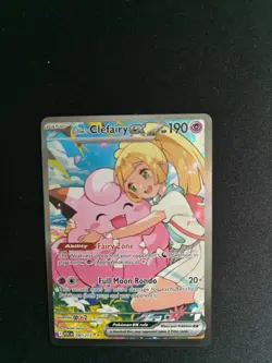Pokemon Ascended Heroes Lillie’s Clefairy ex 280/217 SIR Full Art Near Mint - Image 1